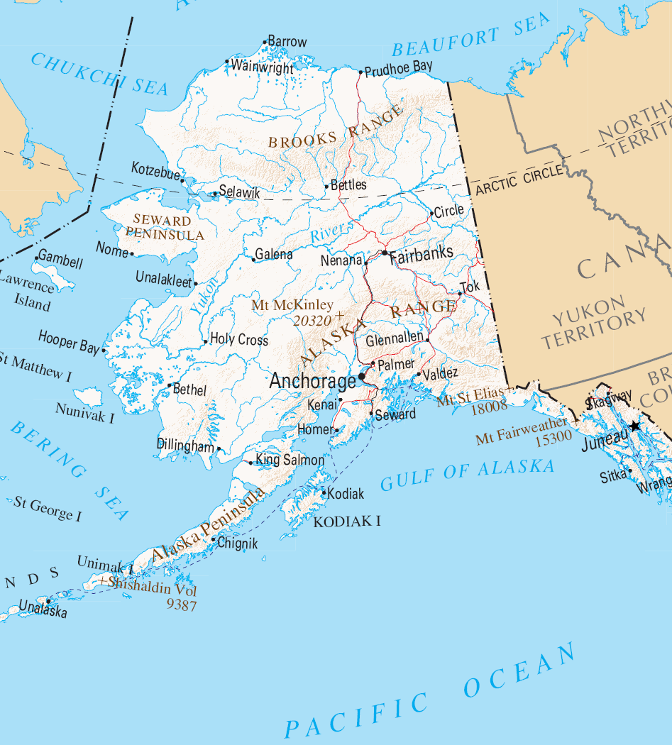 Carte Alaska