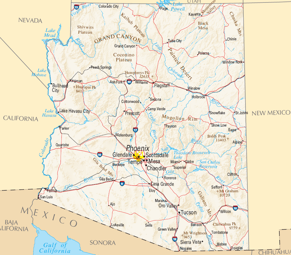 Carte Arizona