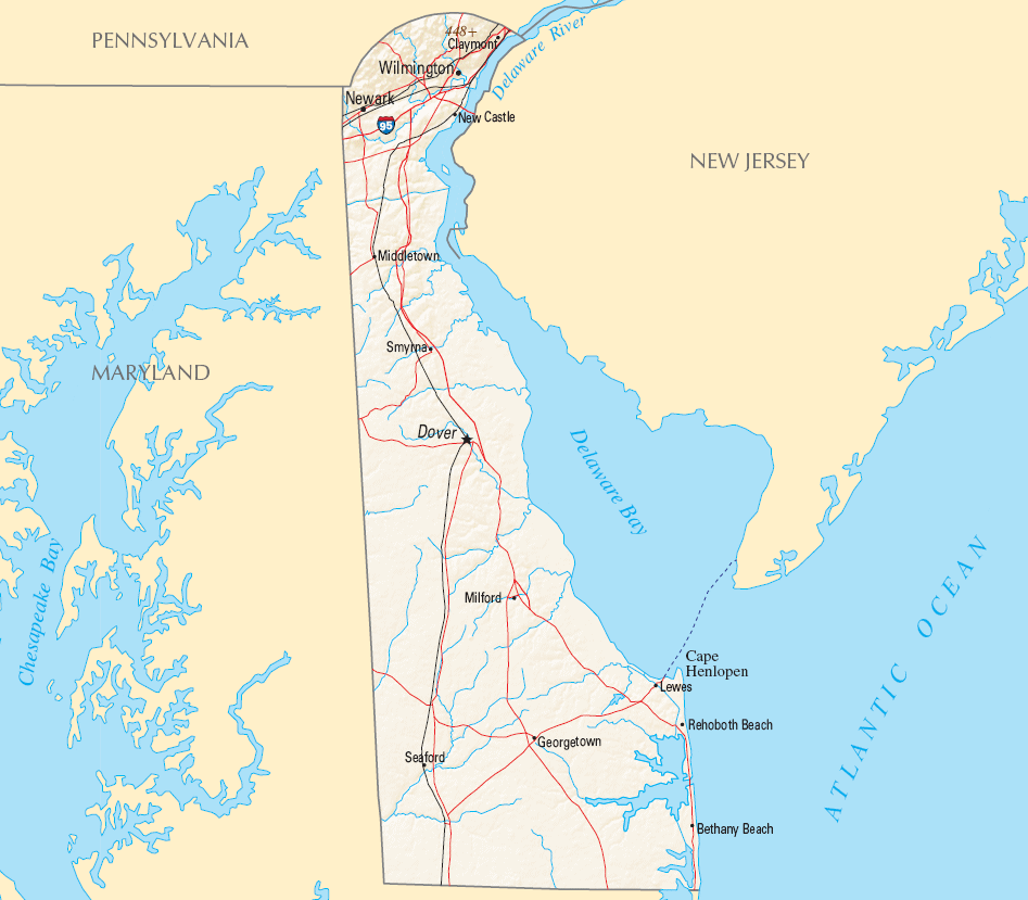 Carte Delaware