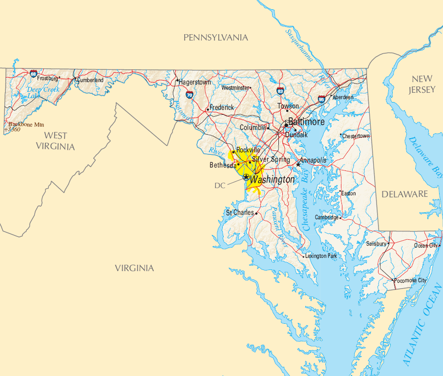 Carte Maryland