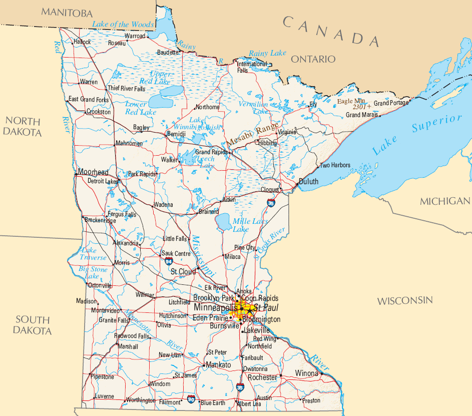 Carte Minnesota