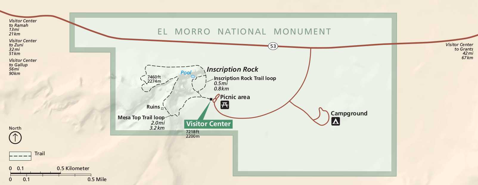 Carte El Morro National Monument
