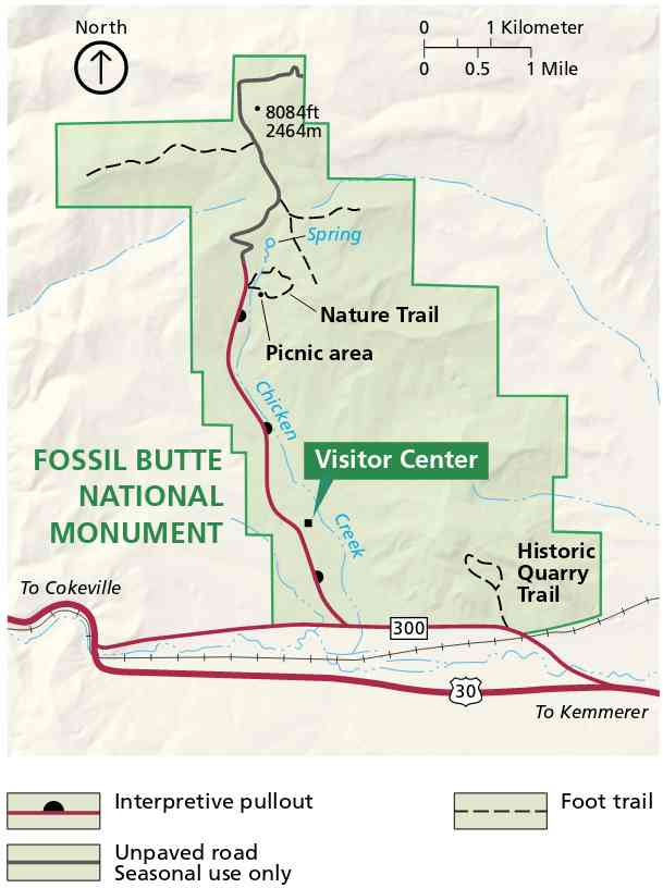 Carte Fossil Butte National Monument