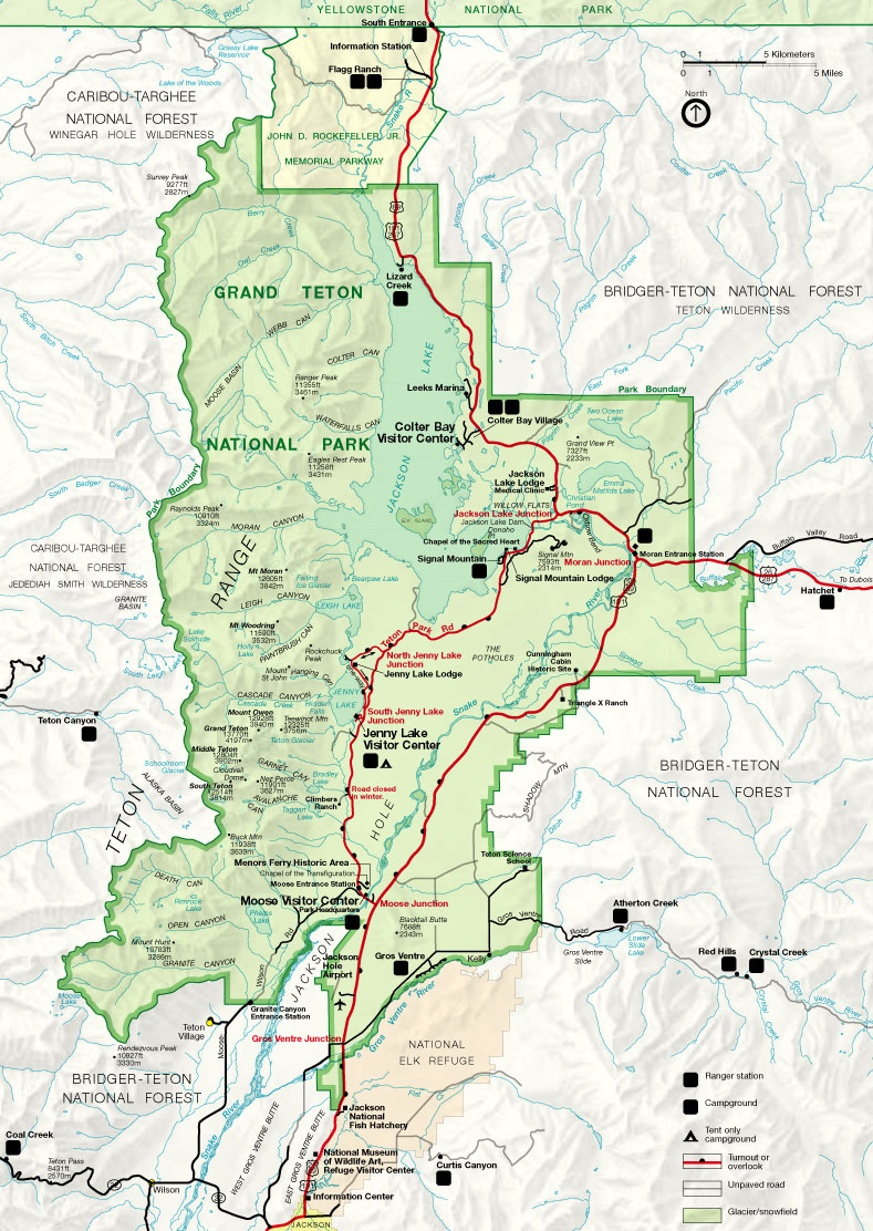 Printable Map Of Grand Teton National Park Printable Templates