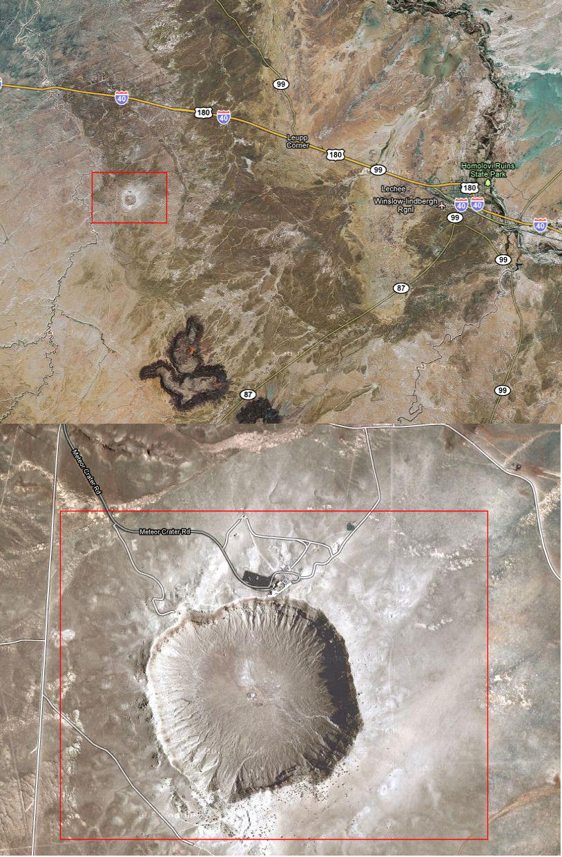 Carte Meteor Crater