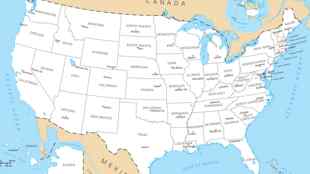 Carte Capitales Usa