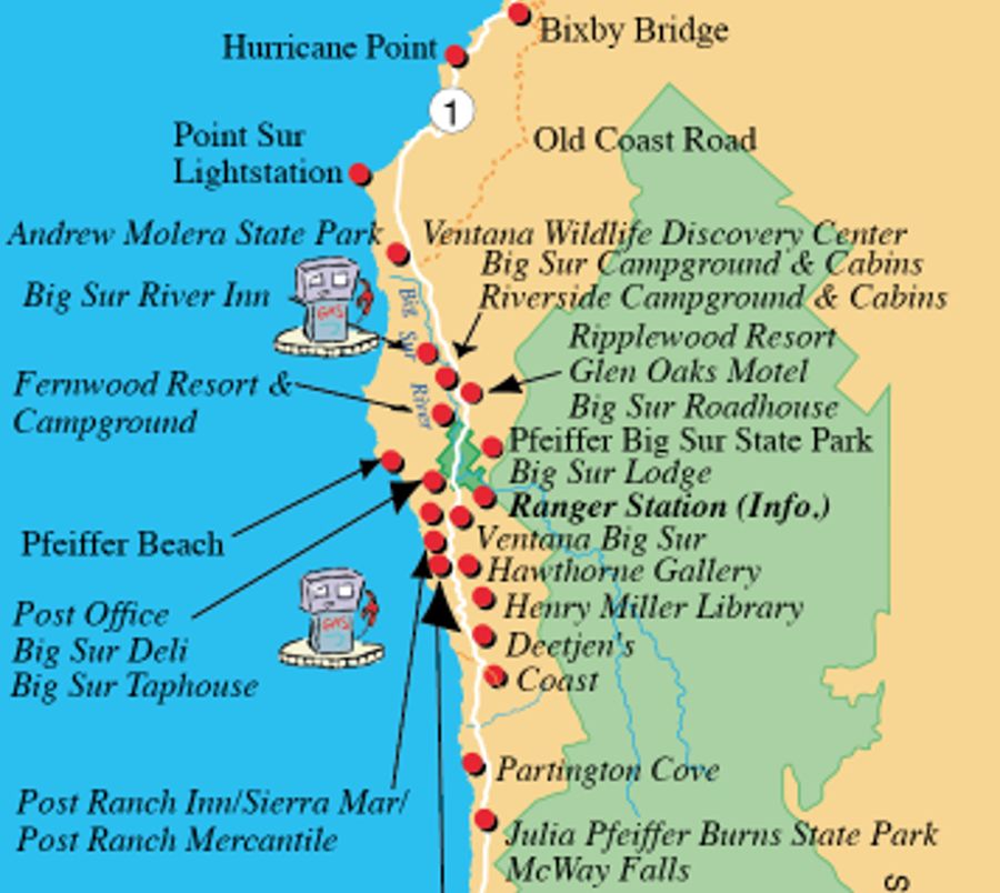 Carte Big Sur