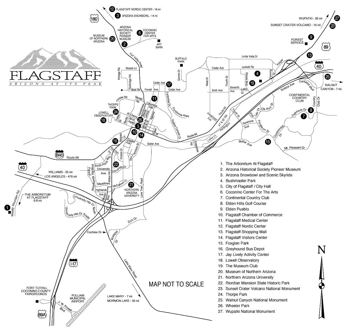 Carte Flagstaff