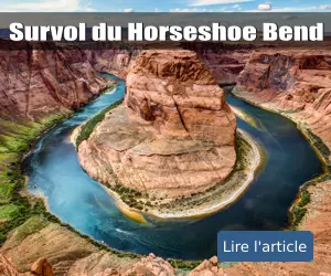 Survol du Horseshoe Bend en hélicoptère