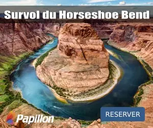 Survol du Horseshoe Bend en hélicoptère