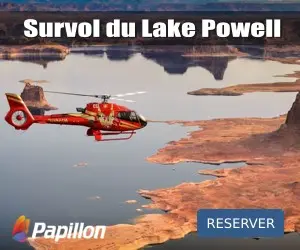 Survol du Lake Powell en hélicoptère