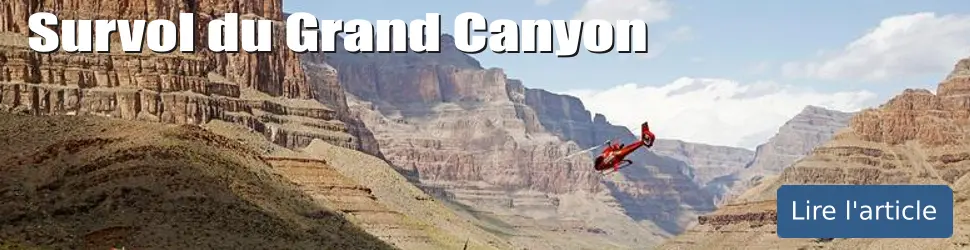 Survol du Grand Canyon en hélicoptère