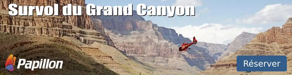 Survol du Grand Canyon en hélicoptère