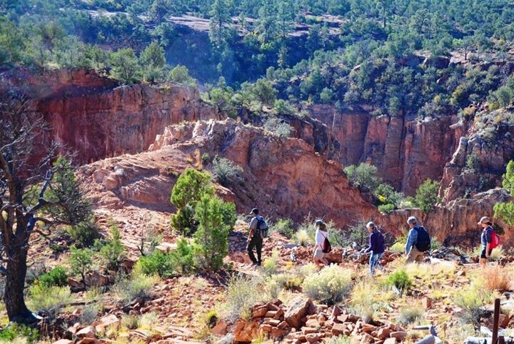 journée de marche jusqu'à spider rock