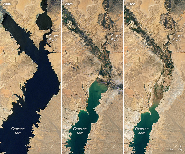 lake mead avant apres 2000 2022