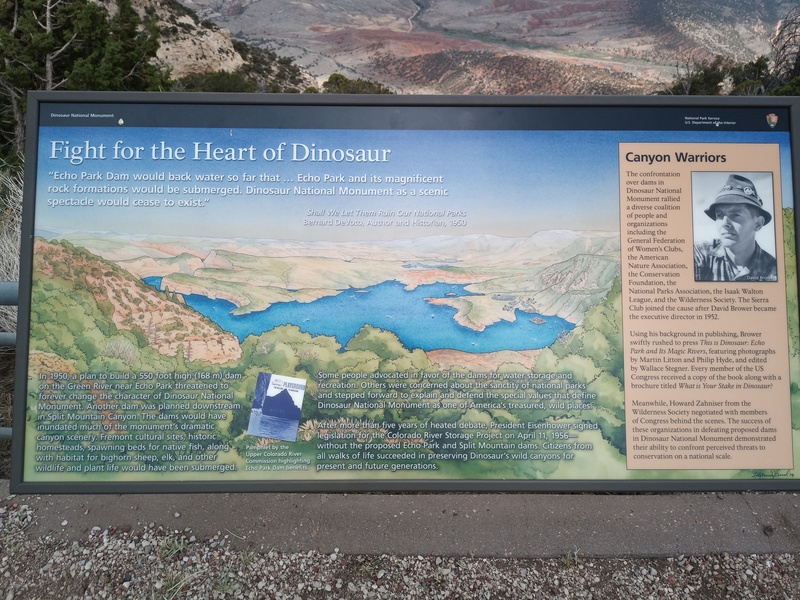 panneau Dinosaur national monument