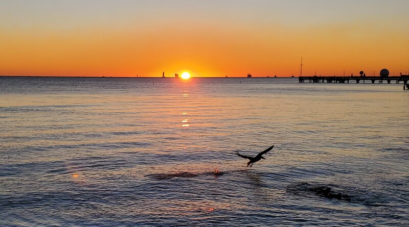 coucher de soleil Higgs Beach
