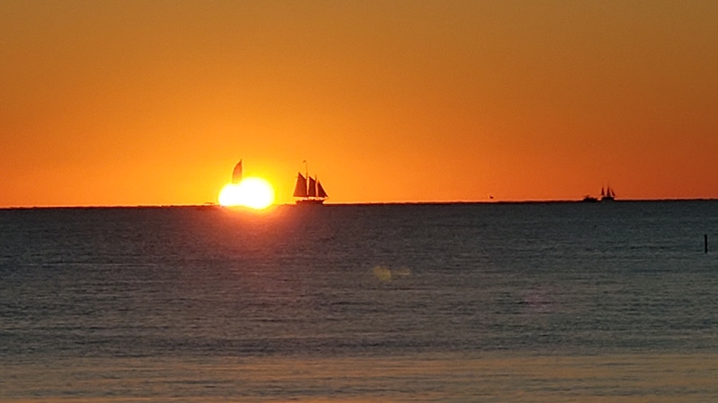 coucher de soleil Higgs Beach