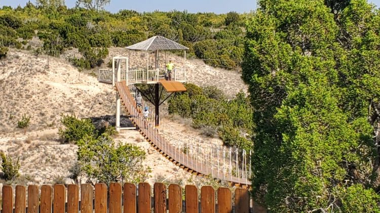 zip line Palo Duro State Park