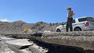 L'ouragan Hilary à Death Valley août 2023