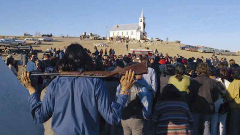 Le petit Wounded Knee (1973) par White Bird