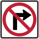 Interdiction de tourner à droite
