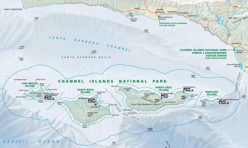 Carte Channel Islands National Park