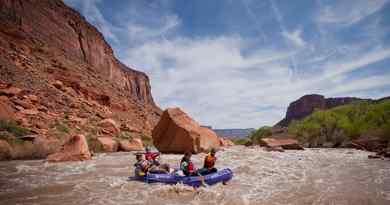 Rafting à Fisher Towers