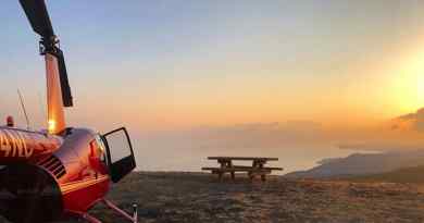 Visite hélicoptère Los Angeles atterrissage à Malibu