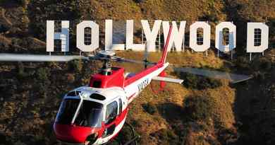 Hollywood en hélicoptère