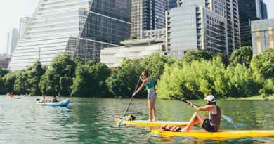 Location de stand-up paddle au lac Lady Bird