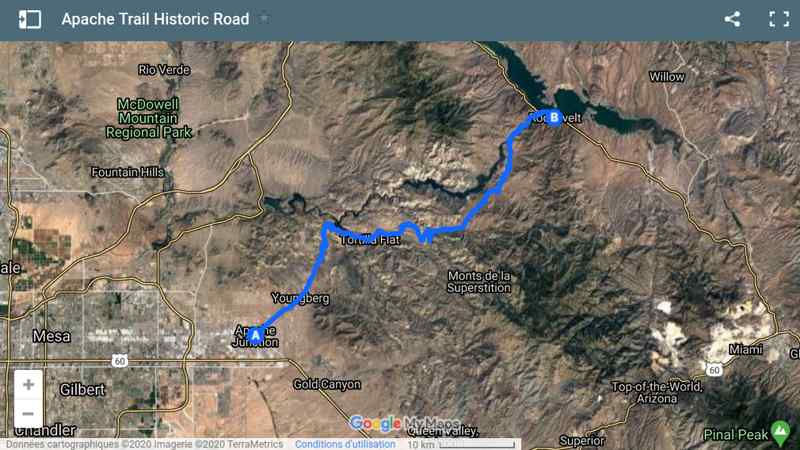 Carte Apache Trail