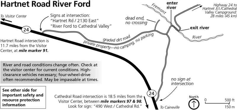 Carte Hartnet road River Ford