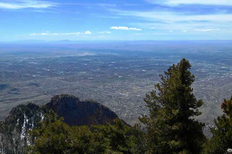 Vue sur Albuquerque depuis Sandia Crest